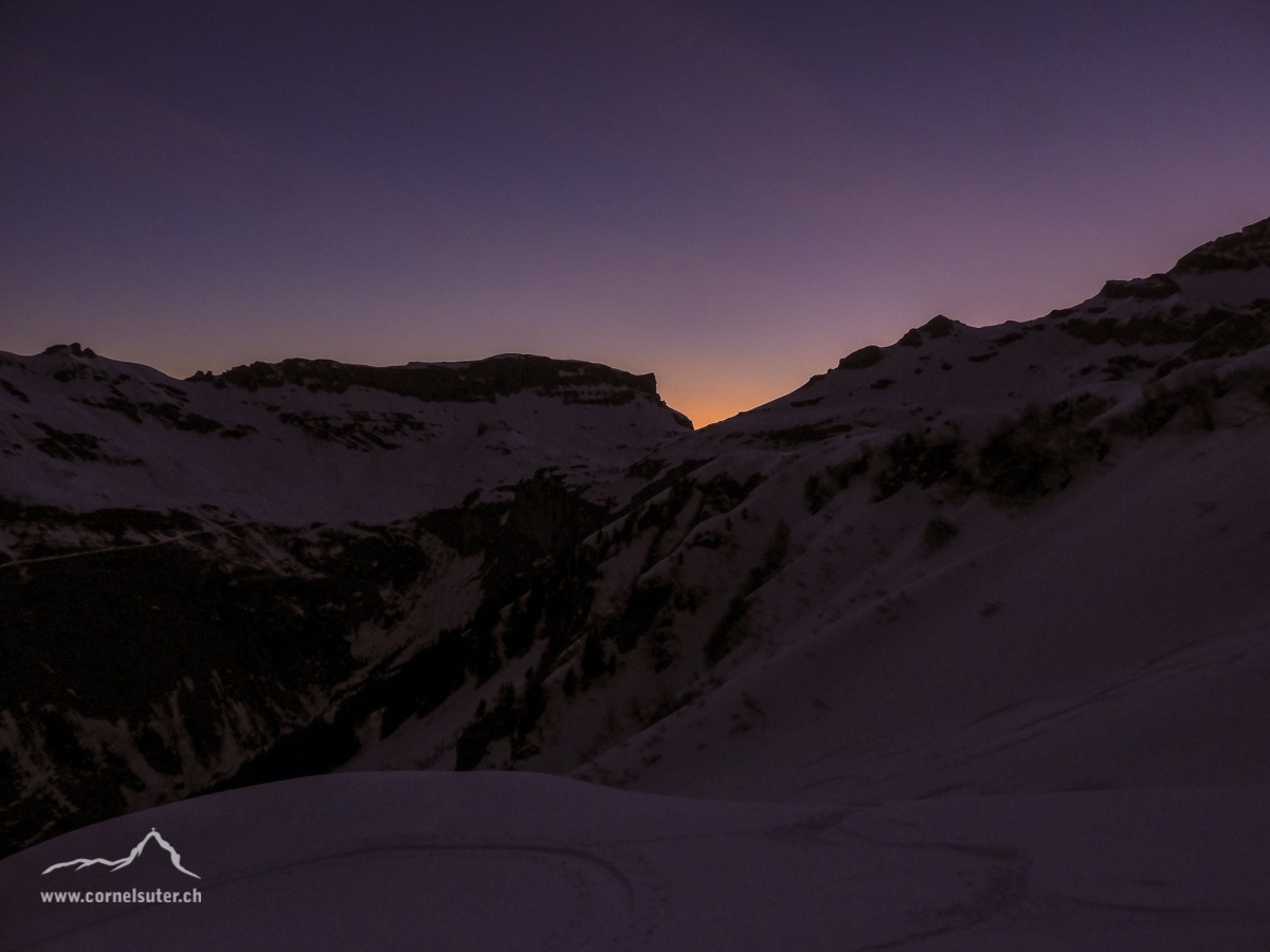 Morgenstimmung am Tourentag 24.März 2019