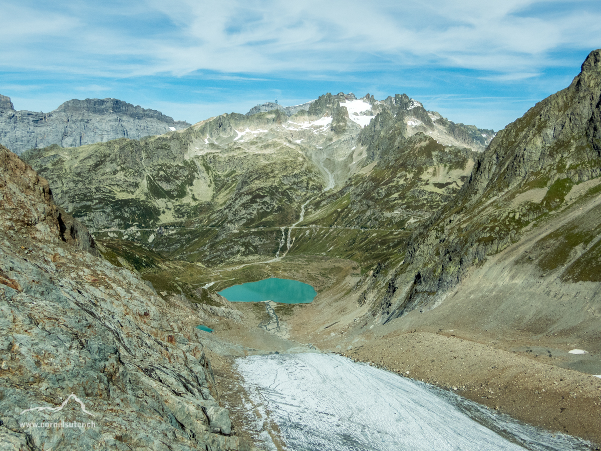 Weit unten der Steisee....