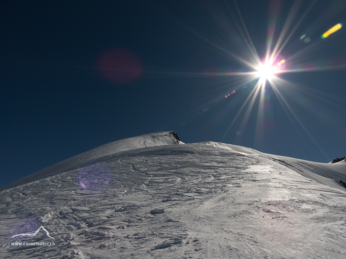 Ankunft beim Feejoch 3807m.