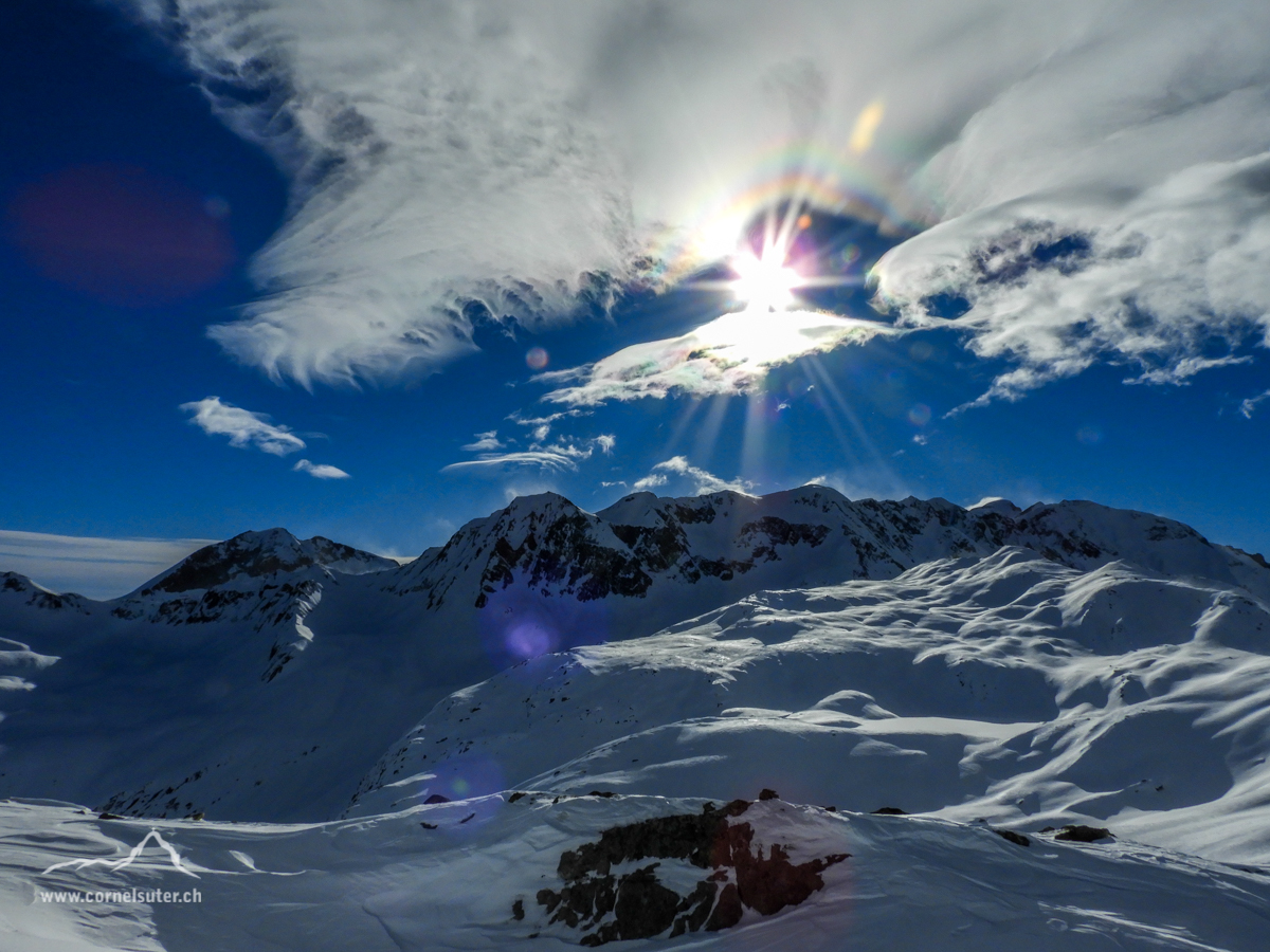 Wolkenformationen über den Ritzhörnern