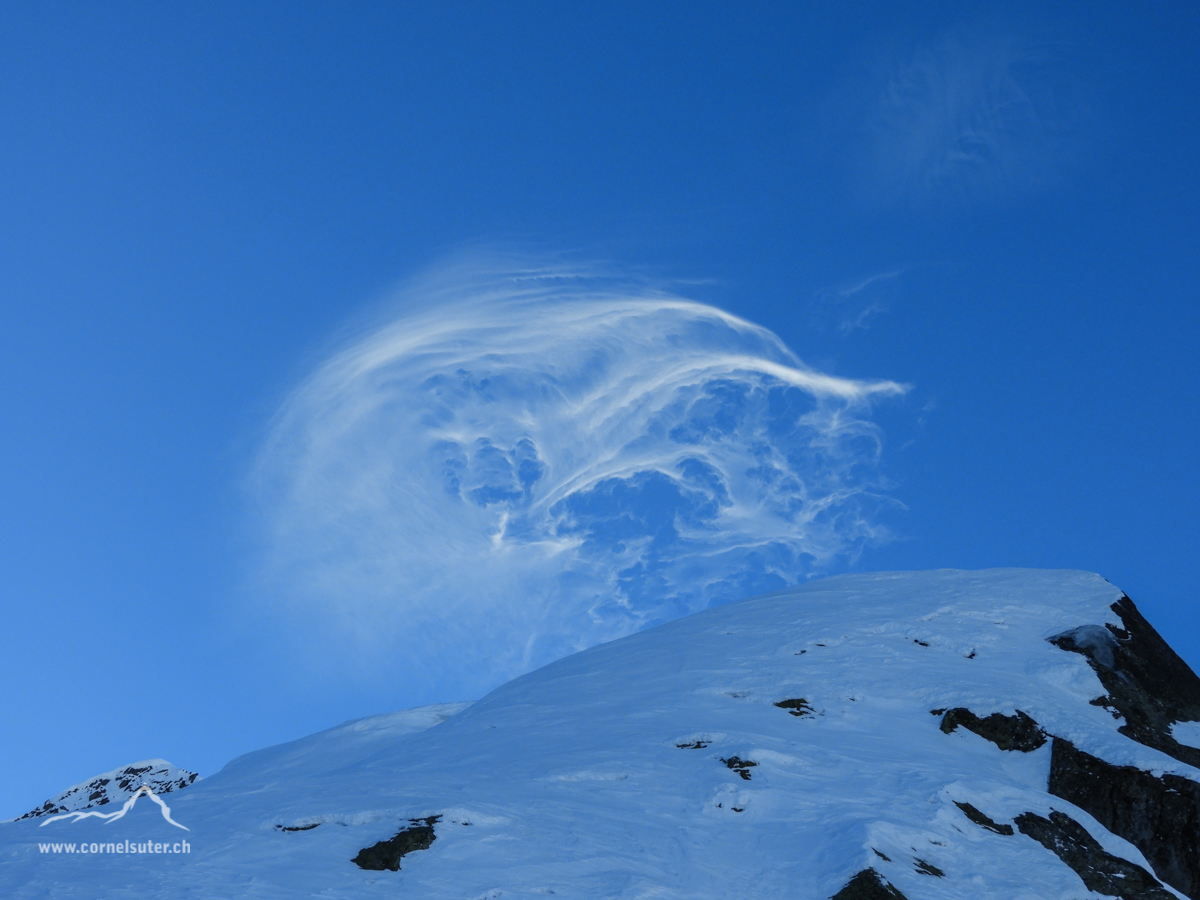 Wolken über dem Brudelhorn...