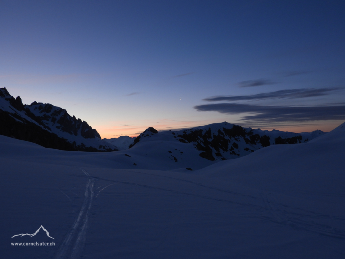 Morgenstimmung beim Aufstieg.