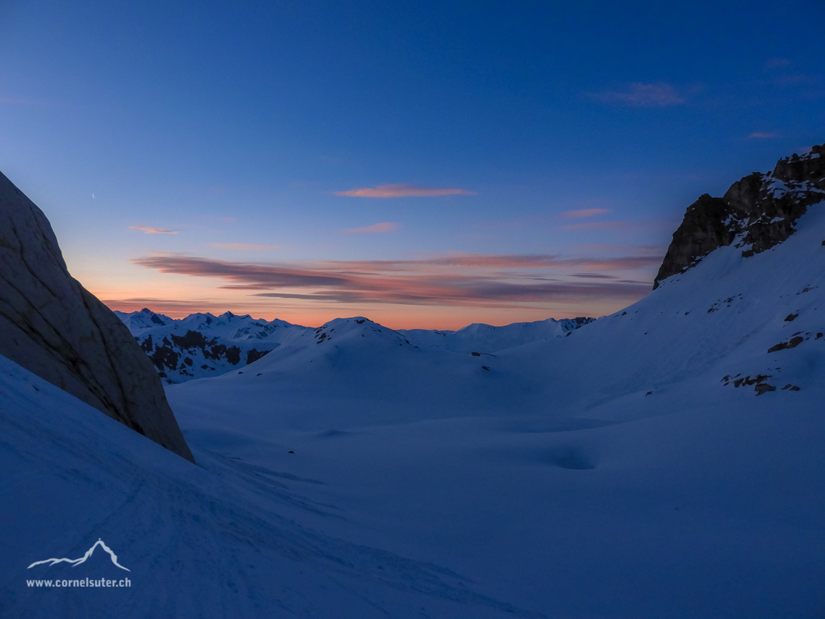 Morgenstimmung beim Aufstieg.