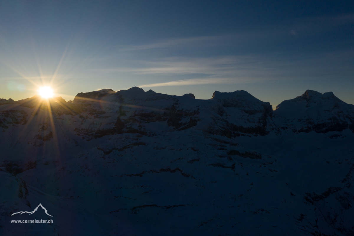 Tödi, Clariden, Chammliberg, Schärhorn.