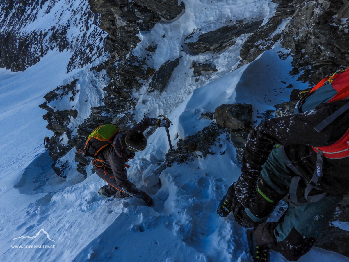 Skitour und anschl mit Fussaufstieg macht die ganze Route immer interessant.