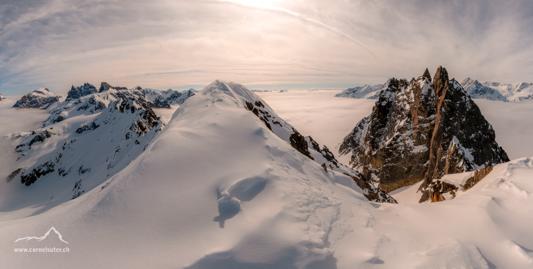 Gipfelgrat des Stössenstock 2941m.