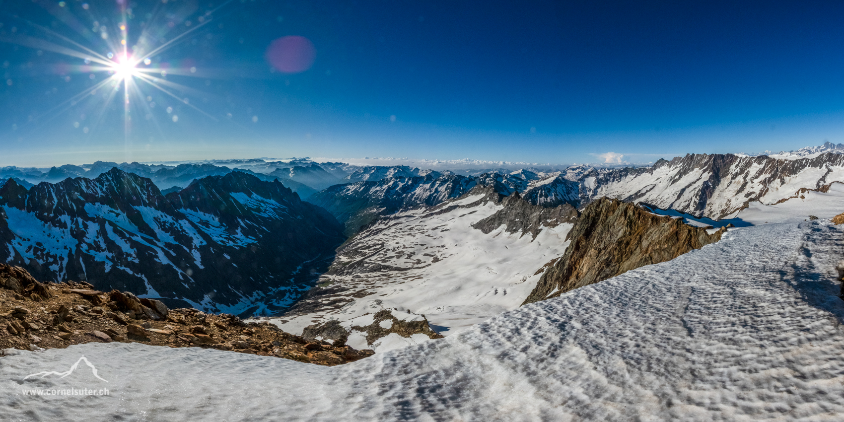 Panobild über das Voralptal.