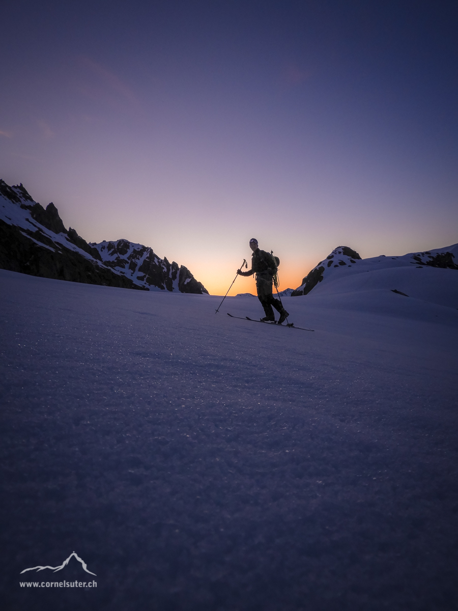 Morgenstimmung beim Aufstieg.