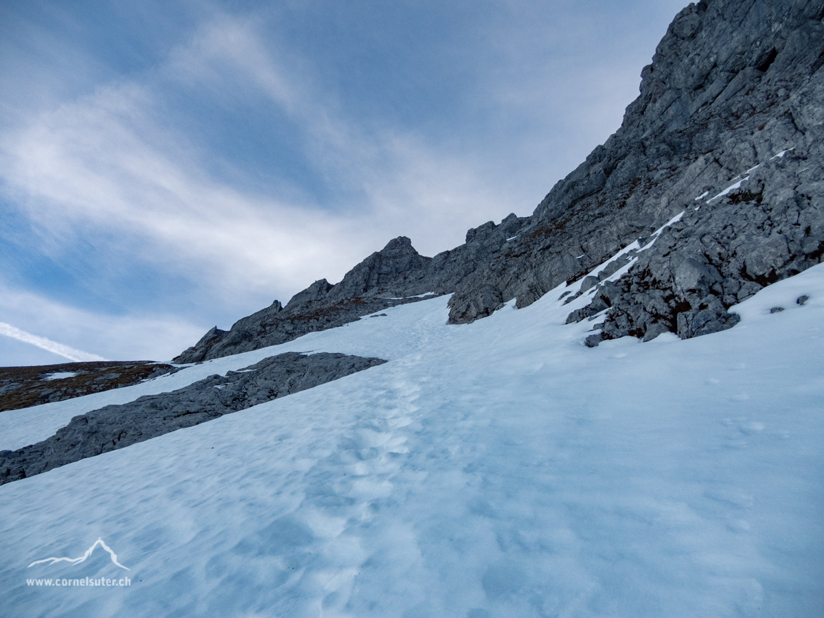 Harter griffiger Schnee, perfekt.