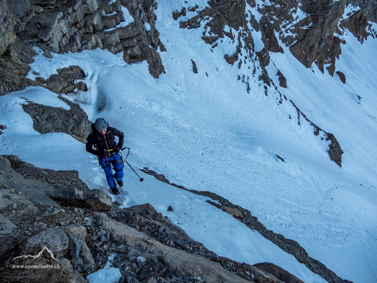 Beim Einsteig zur Nordwand