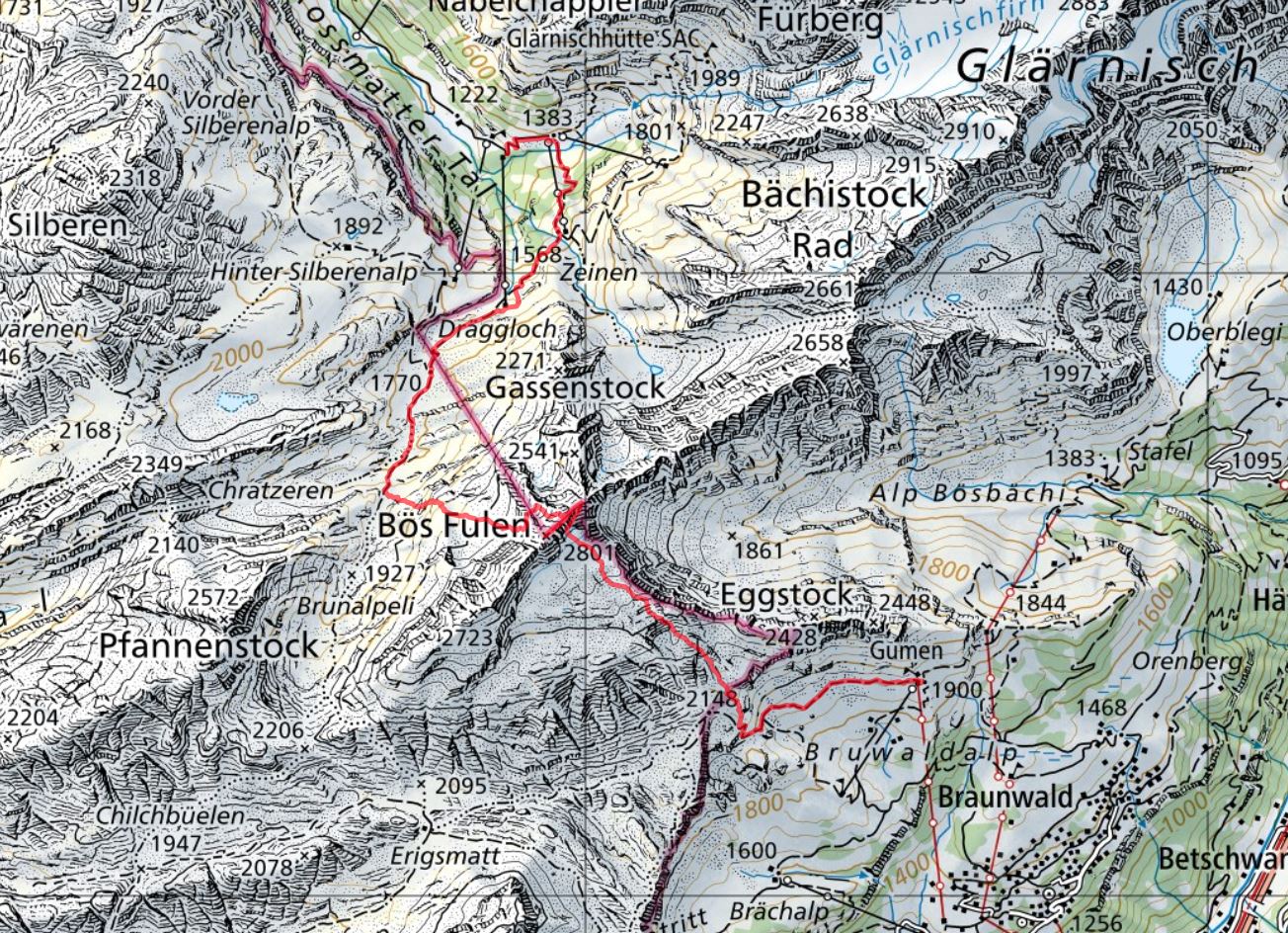 Diese Route wurde am Tourentag mit dem Satmap Active 20  aufgezeichnet