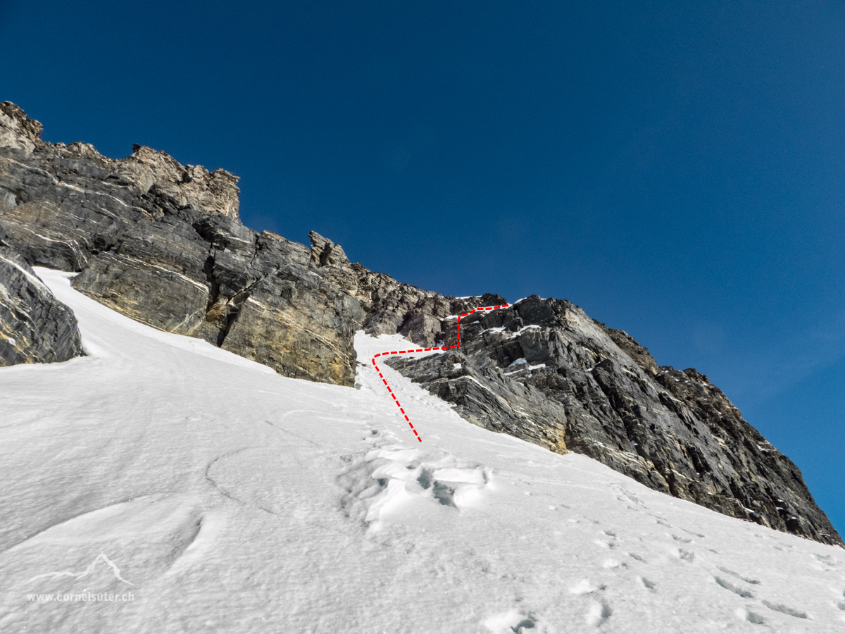 Ankunft beim Spannortjoch 2902m und ca der Fussaufstieg....