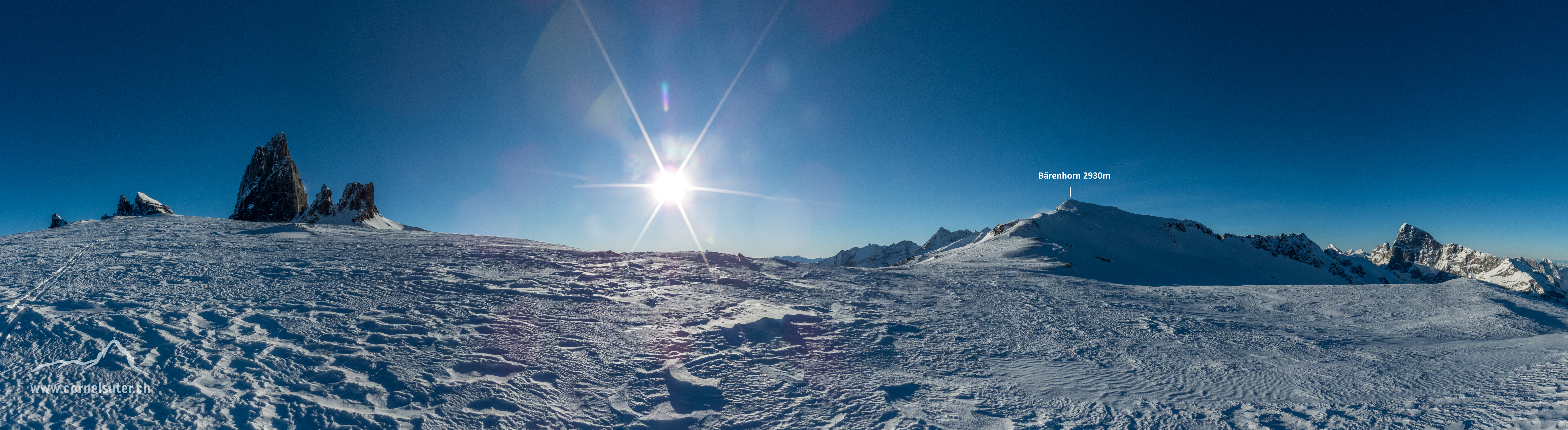 Panobild auf dem Chüefadpass 2896m.