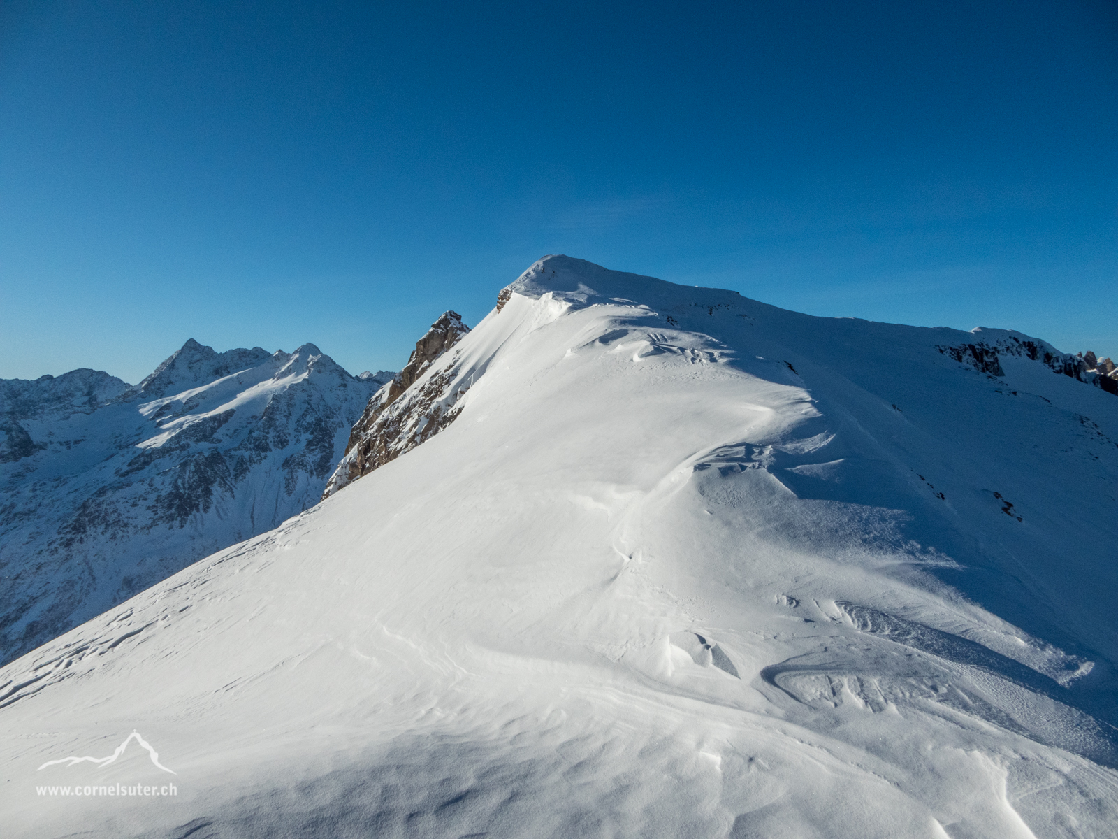 Der Schneegrat zum Bärenhorn