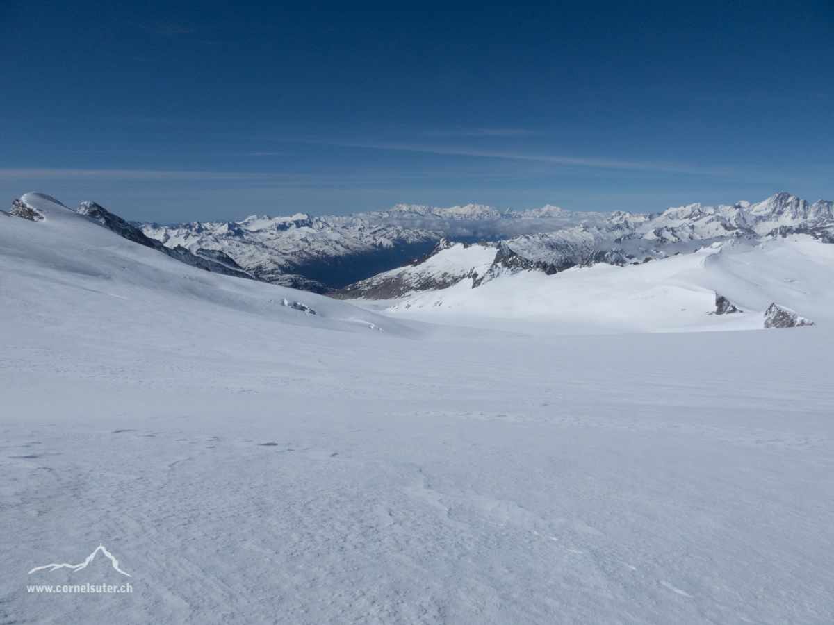 Abfahrt auf dem Rhonegletscher.