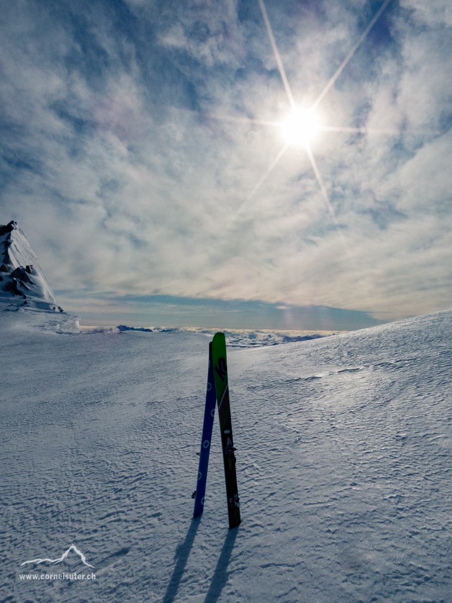 Ankunft auf dem Dammapass 3503m.