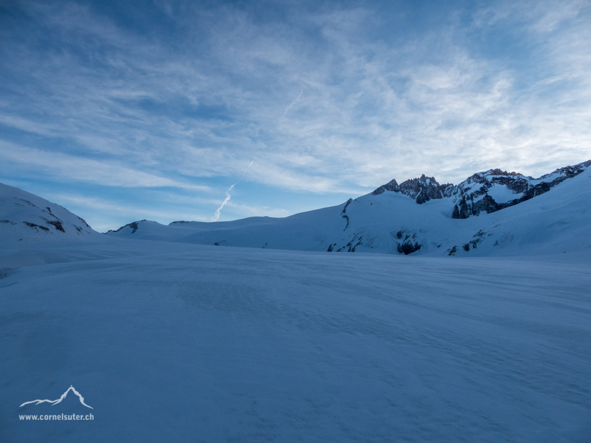 Fast unendliche weiten auf dem Rhonegletscher.