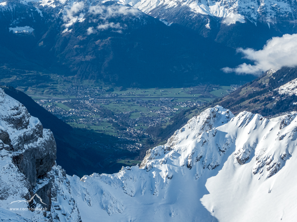 Sicht ins Urnerland nach Bürglen.