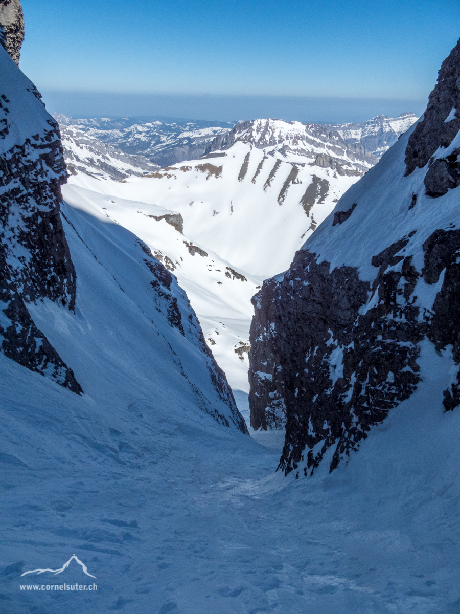 Eine Schneeschlucht....