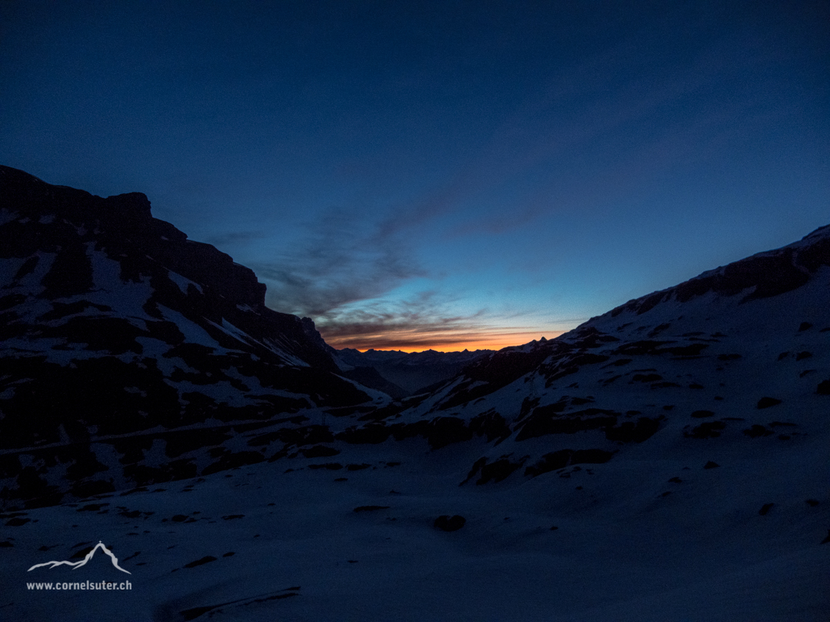 Morgenstimmung um 6Uhr auf dem Klausenpass.