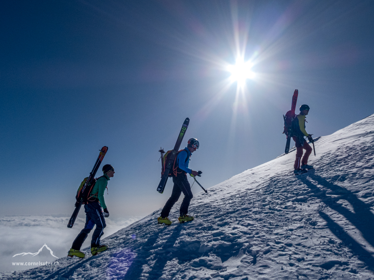 Skibergsteigen nennt man dies !!! Deluxe.