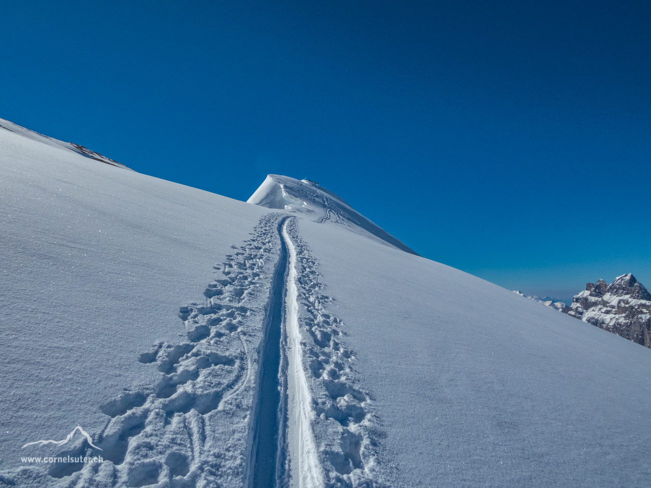 Der Grassen 2946m in Sicht.