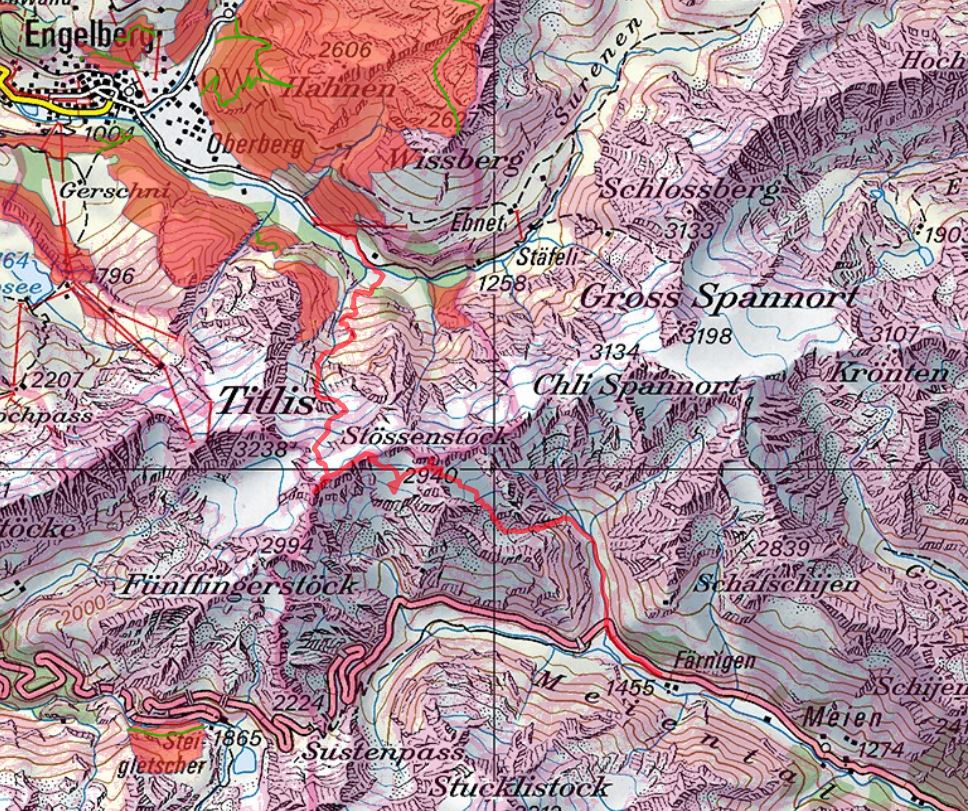 Diese Route wurde am Tourentag mit dem Satmap Active 20  aufgezeichnet und bezieht sich auf die damalige Situation (Wetter, Gelände, Gruppe etc.) 
