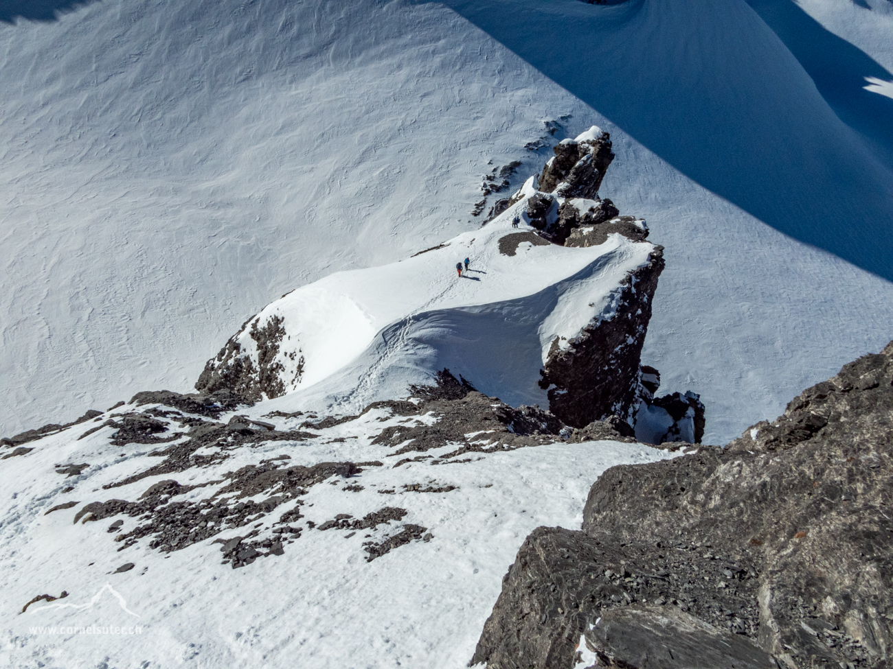 Tiefblicke garantiert, hinunter zum Spannortjoch