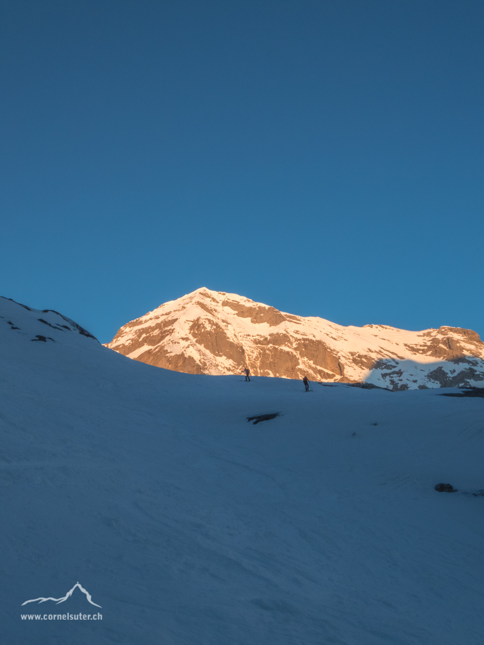 Wellhorn und Skitourengänger.