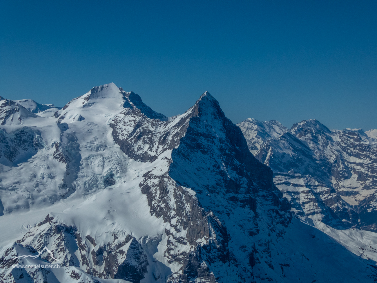 Der Eiger mit dem schönen Mittellegigrat (Klick Bericht lesen)