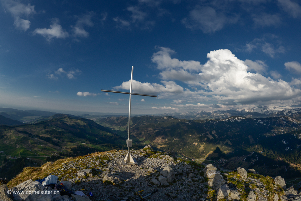 Auf dem Haggenspitz 1761m.