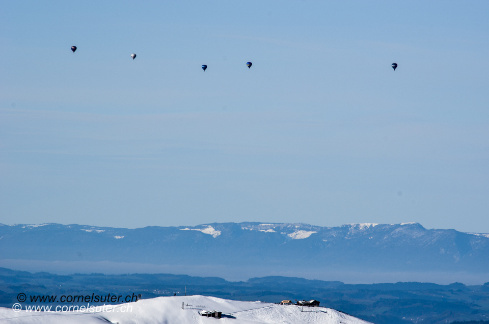 Fronalpstock mit Heissluftballone