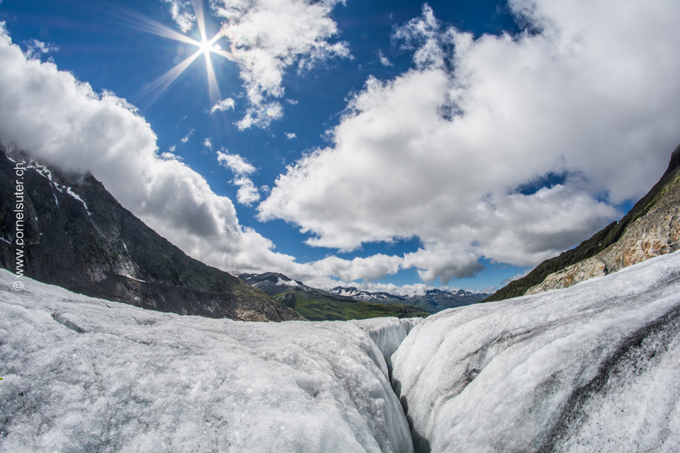 Auf dem Rhonegletscher. (02.August 2015 / 11:20 Uhr)